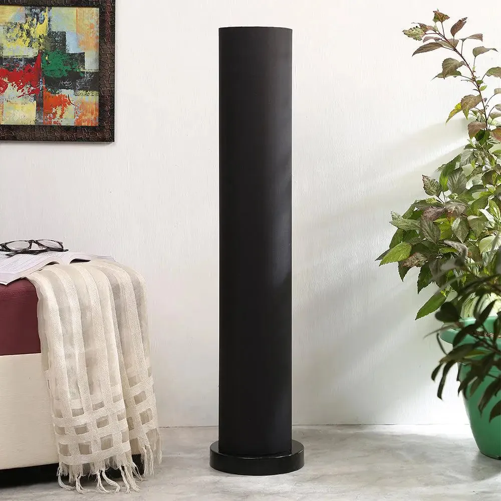 Chic Round Cotton Iron Floor Lamp Orange