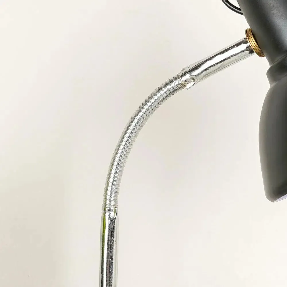 Chic & Sleek Adjustable Black Mini Table Lamp for Study - Black