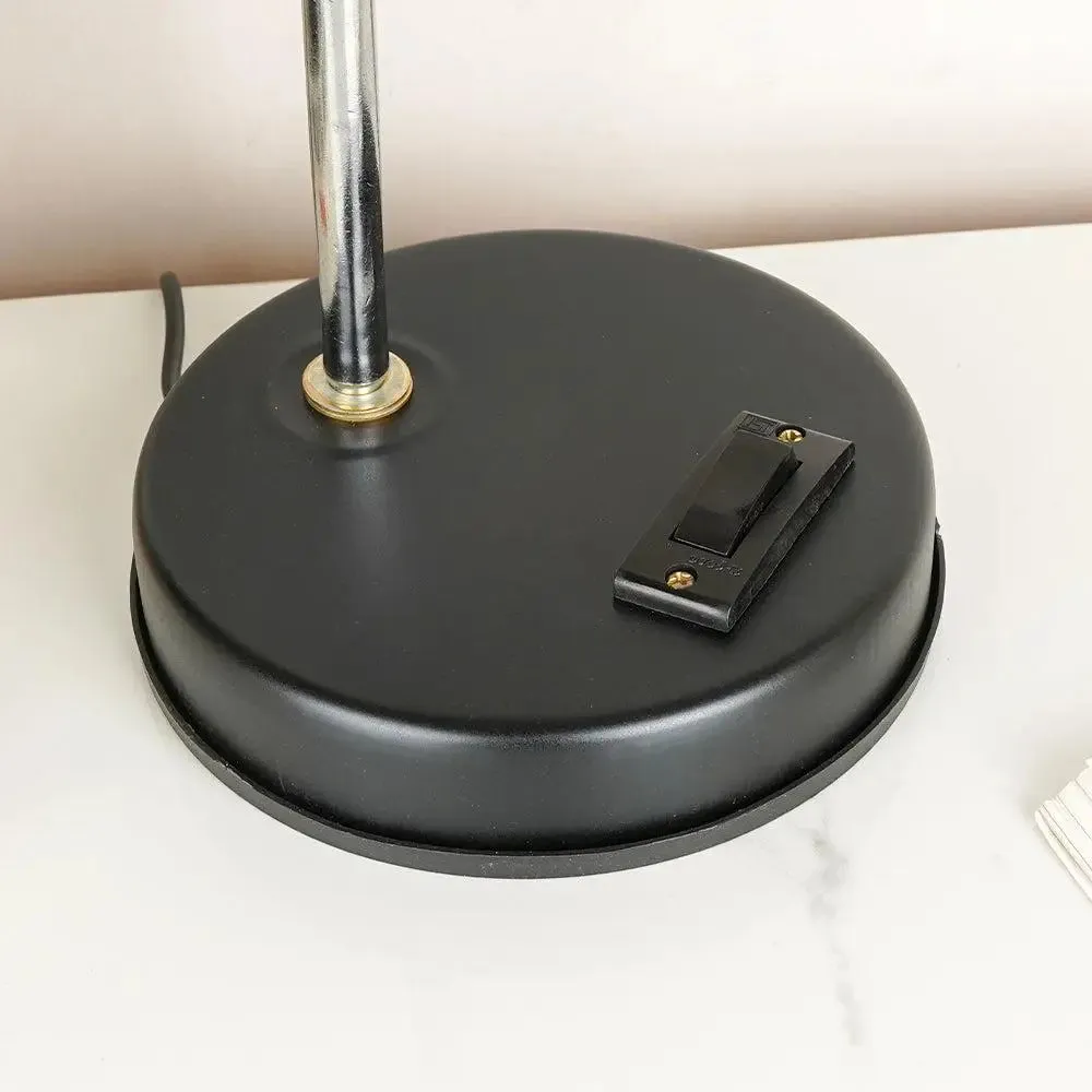 Chic & Sleek Adjustable Black Mini Table Lamp for Study - Black