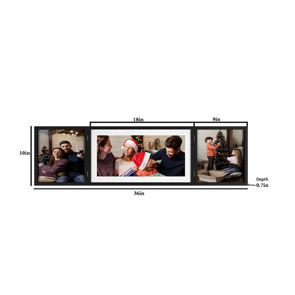 Chic Wooden Collage Picture Frame - 3 Frames