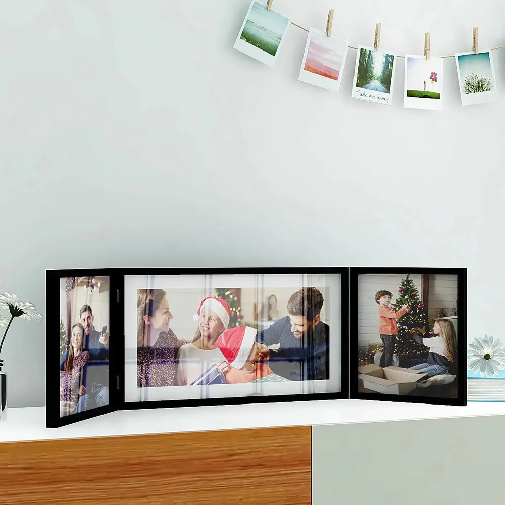 Chic Wooden Collage Picture Frame - 3 Frames