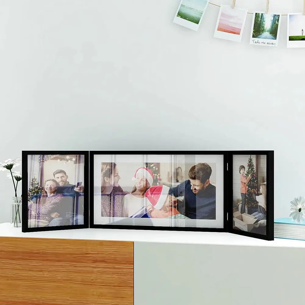 Chic Wooden Collage Picture Frame - 3 Frames