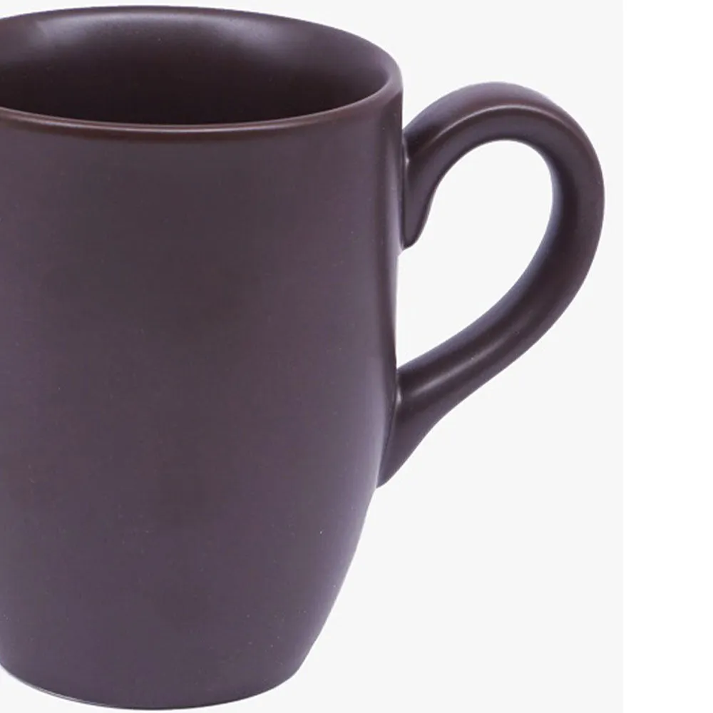 Chocolate Brown Porcelain Coffee Mug Set Of 2