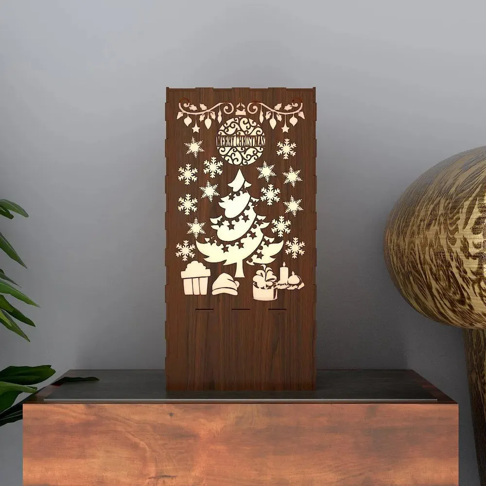 Christmas Design Wood Table Lamp / Table Light / Modern Lamp