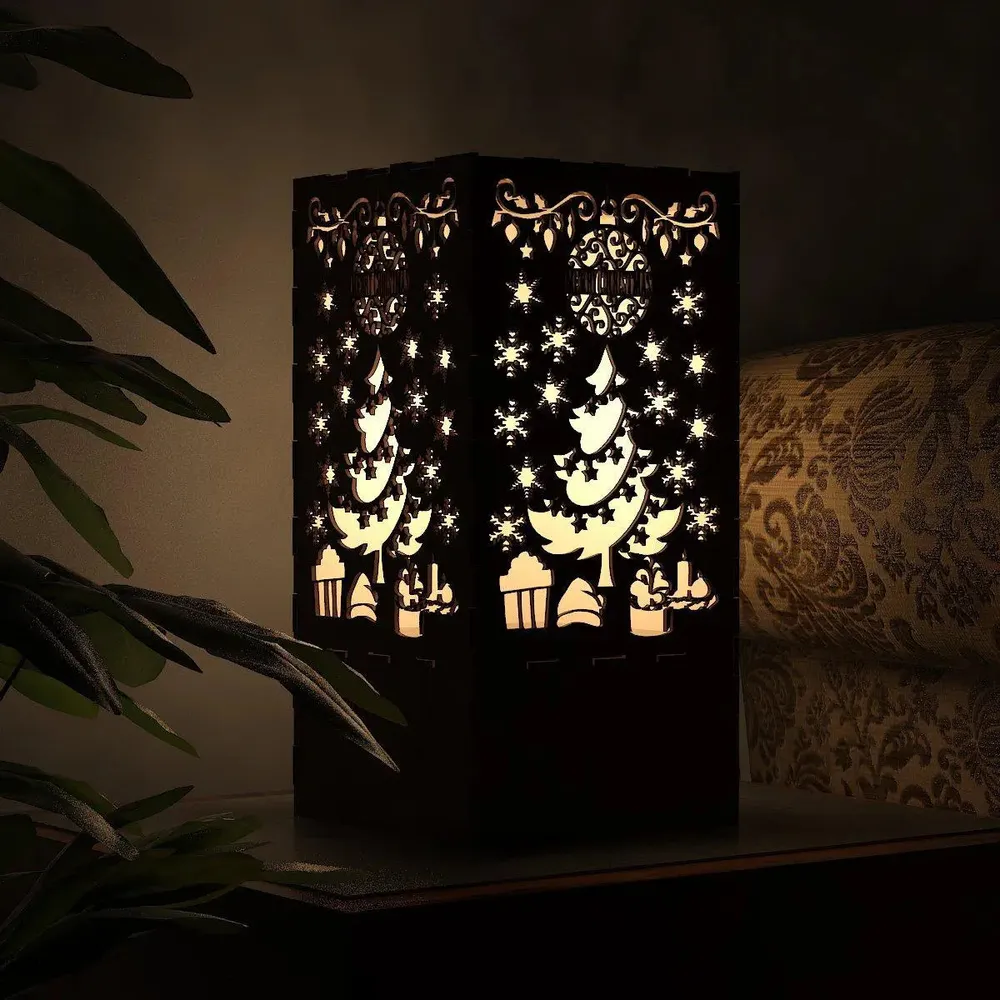 Christmas Design Wood Table Lamp / Table Light / Modern Lamp