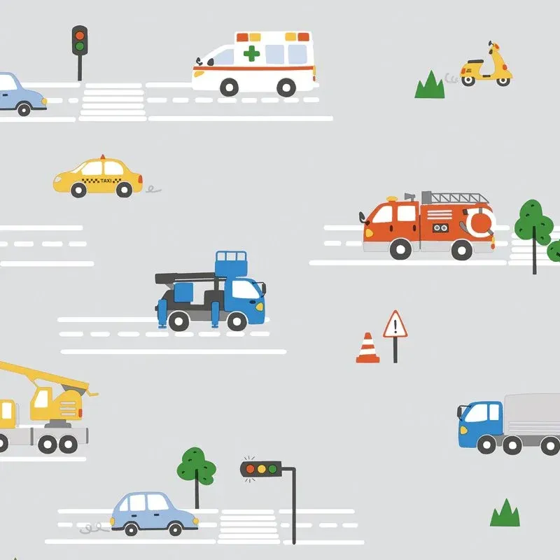 WallMantra City Wheels Adventure Wallpaper 