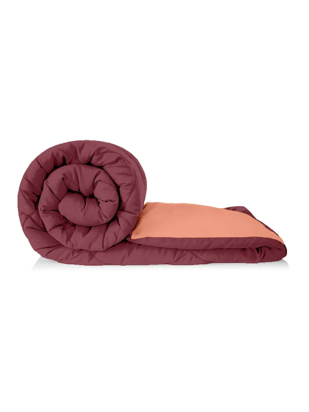Clasiko Red & Orange King Size Double Bed Reversible Comforter- 220 GSM