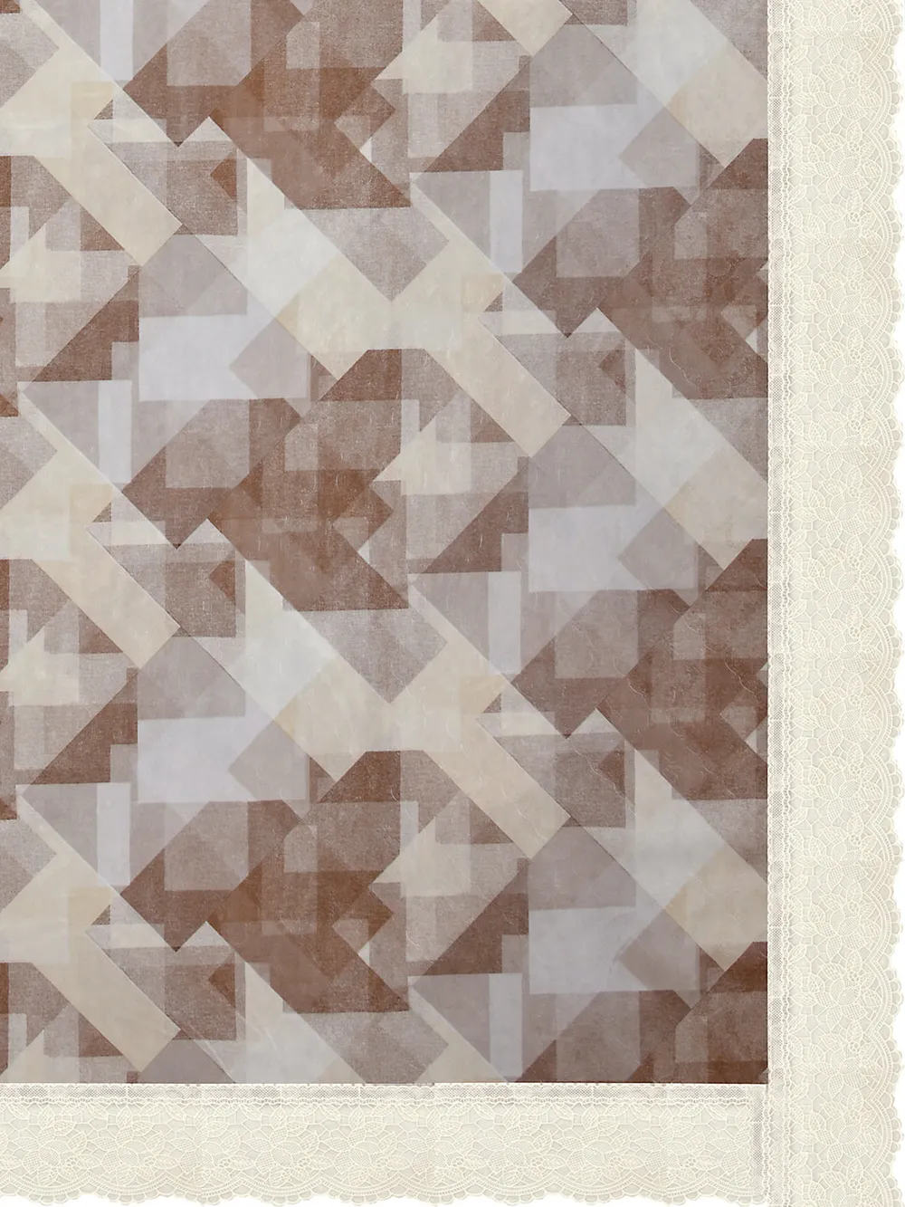 Clasiko Timeless Designer Brown Abstract 6-Seater Table Cover