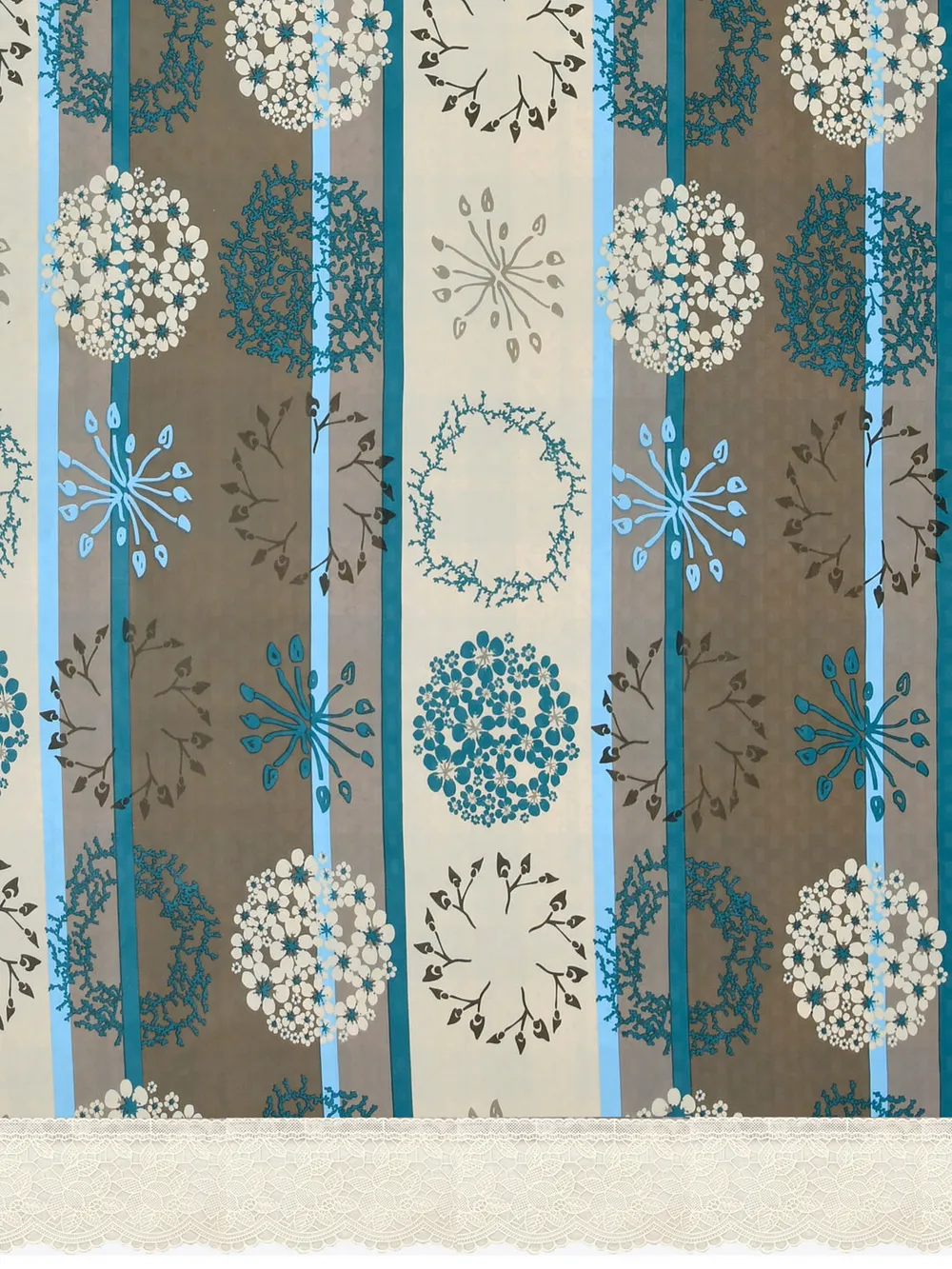 Clasiko Timeless Designer Floral Terquoise 6-Seater Table Cover