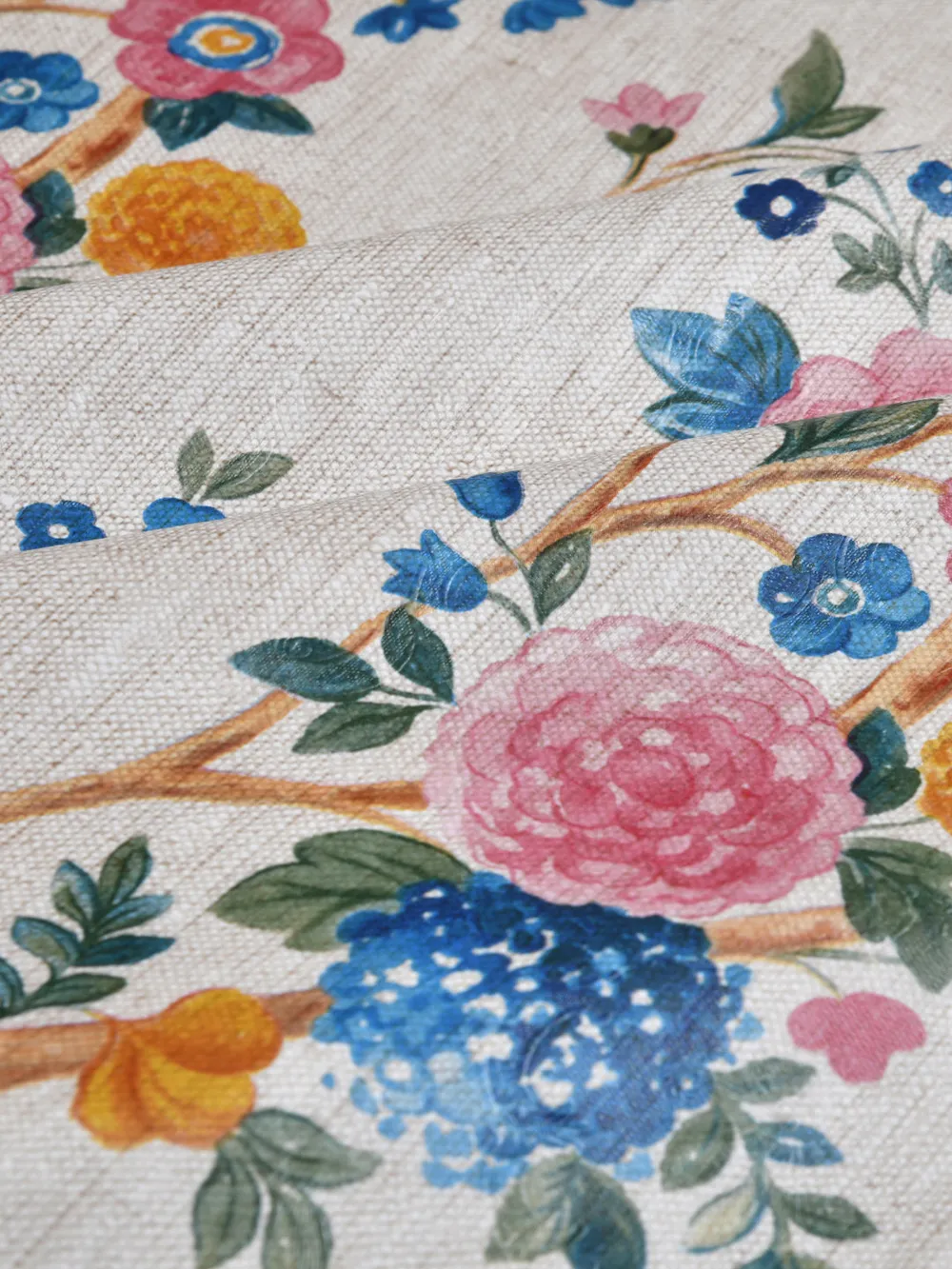 Clasiko Timeless Designer Floral Vines 6-Seater Table Cover in Multi-color