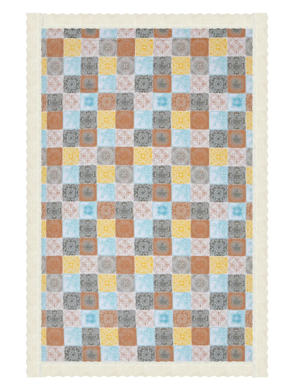 Clasiko Timeless Designer Multi-colored 6-Seater Table Cover