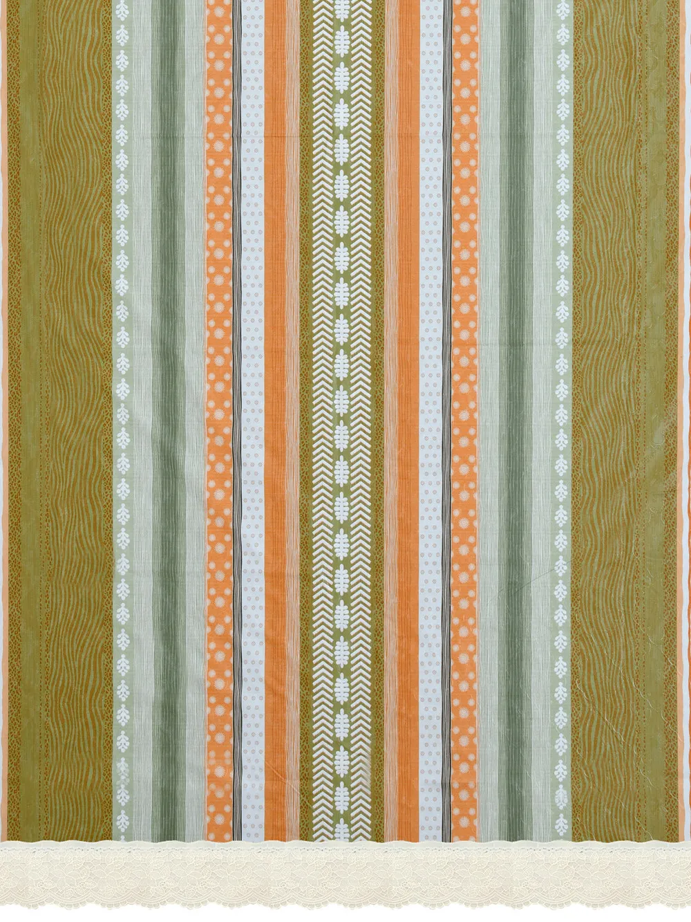 Clasiko Timeless Designer Orange & Green 6-Seater Table Cover