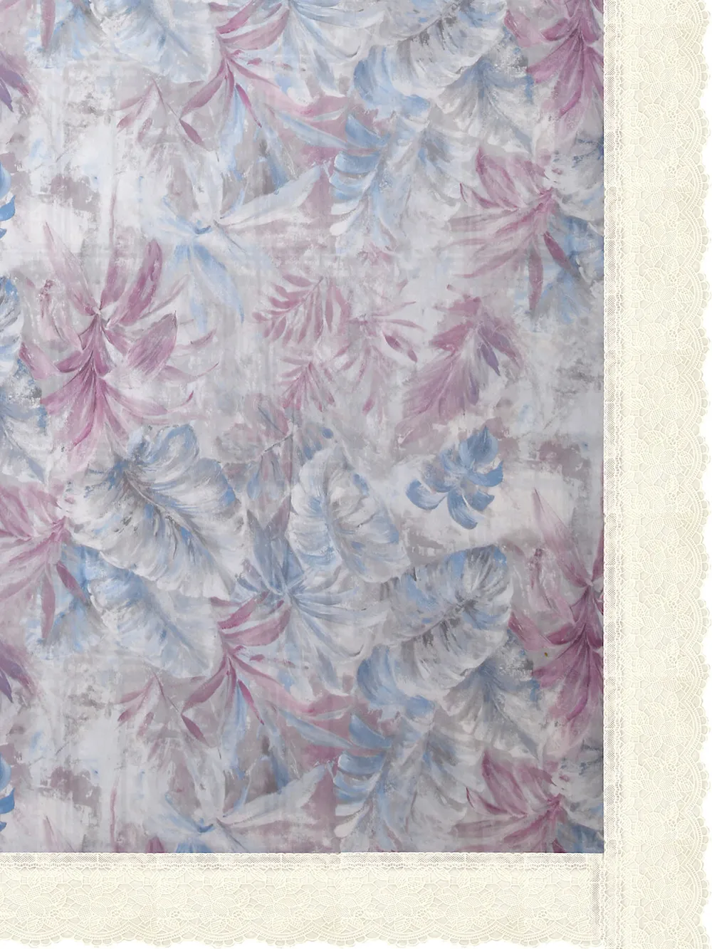 Clasiko Timeless Designer Pastel Floral 6-Seater Table Cover in Blue