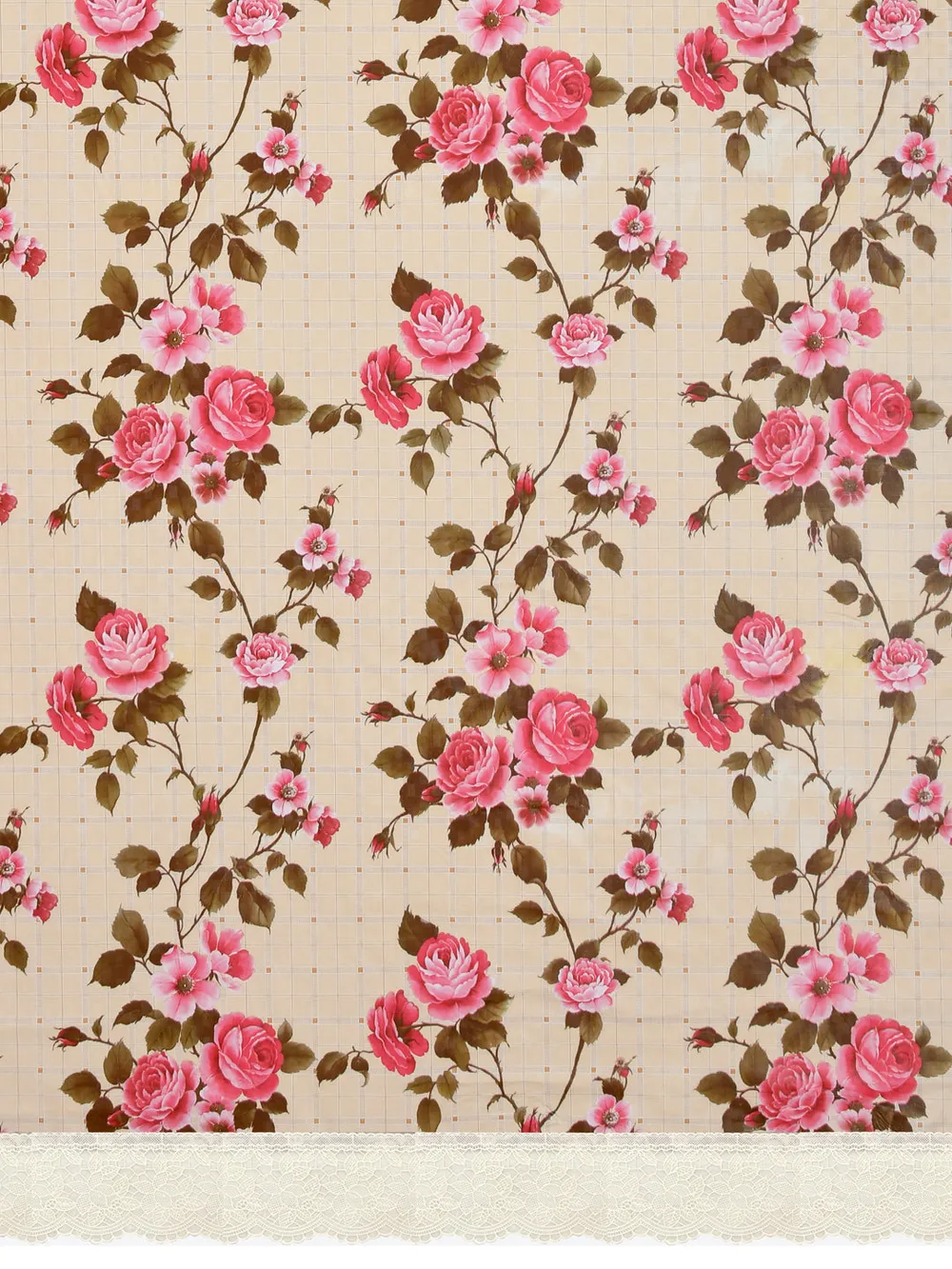 Clasiko Timeless Designer Pink Peony 6-Seater Table Cover