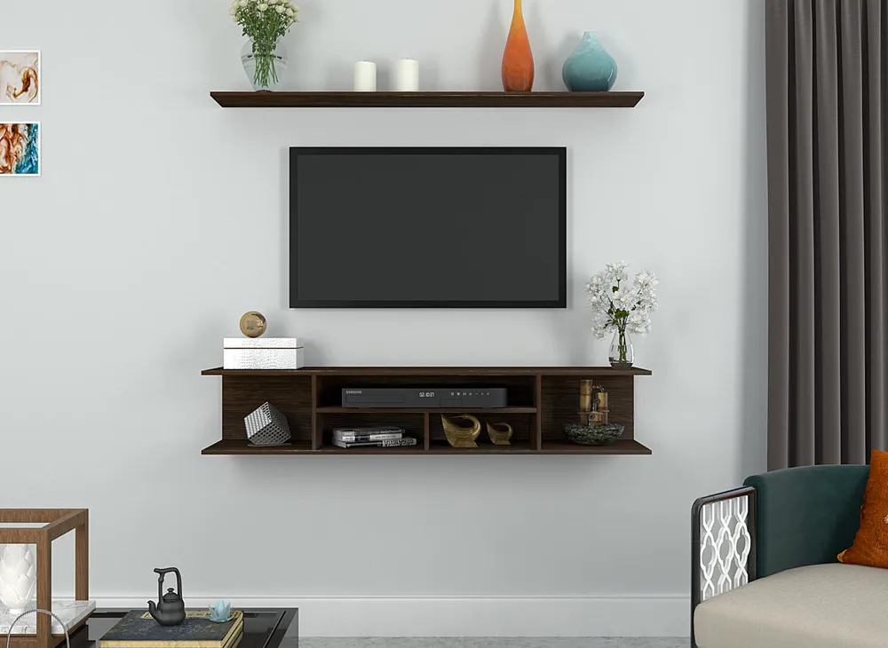 Classic African Oak Walnut Wooden Tv Unit