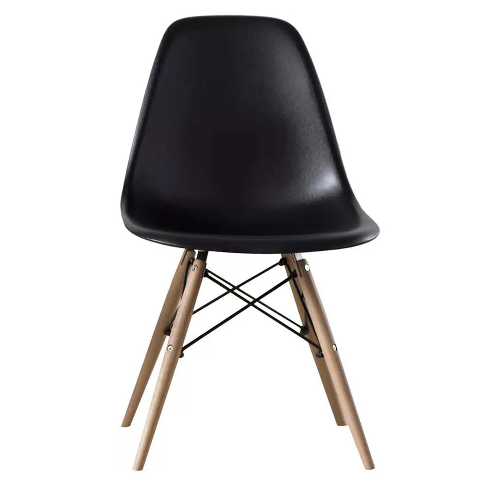 Classic Black Light Weight Contemporary Accent Chair Pack Of 1, 2 & 4