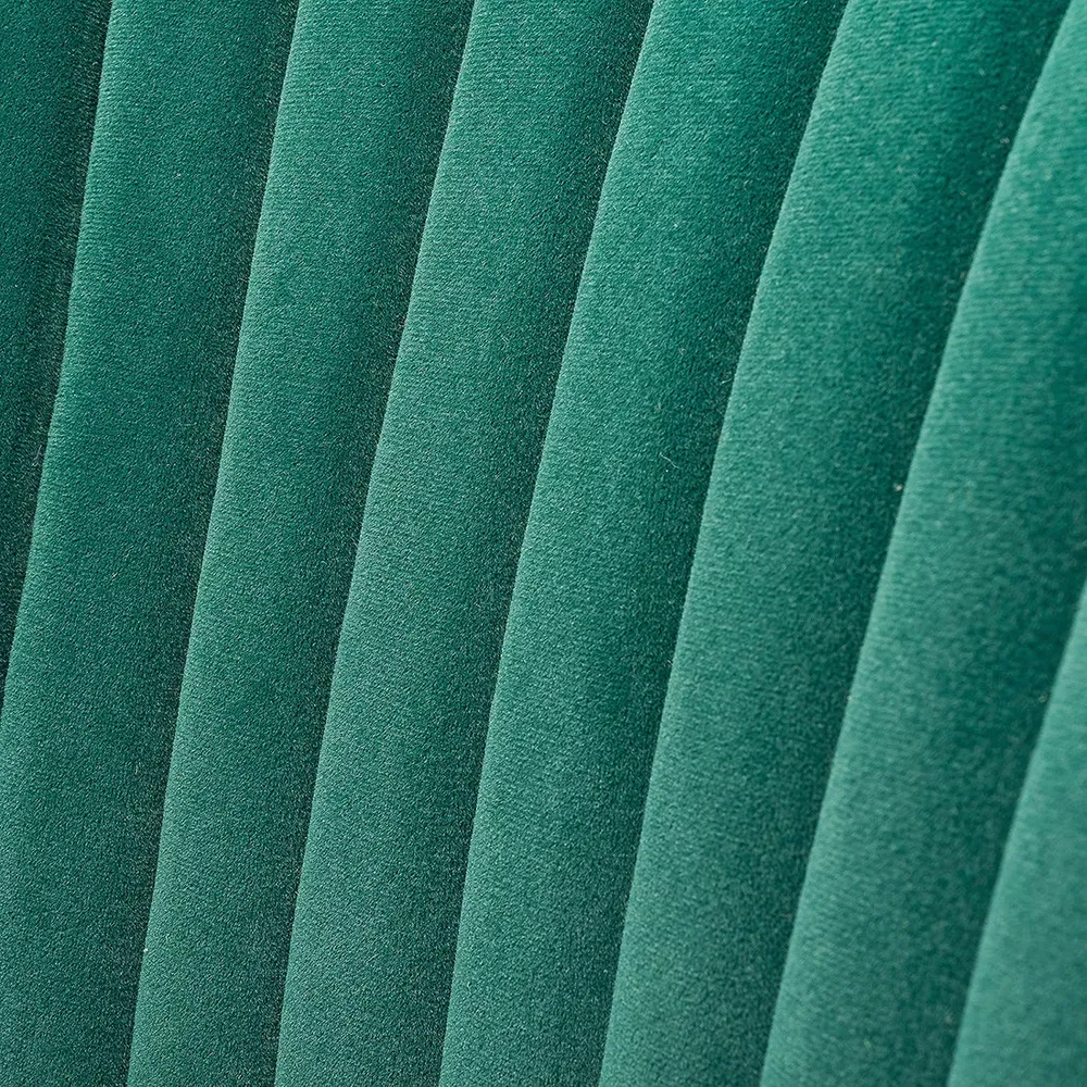 Classic Curved Back Teal Velvet Lounge Chair