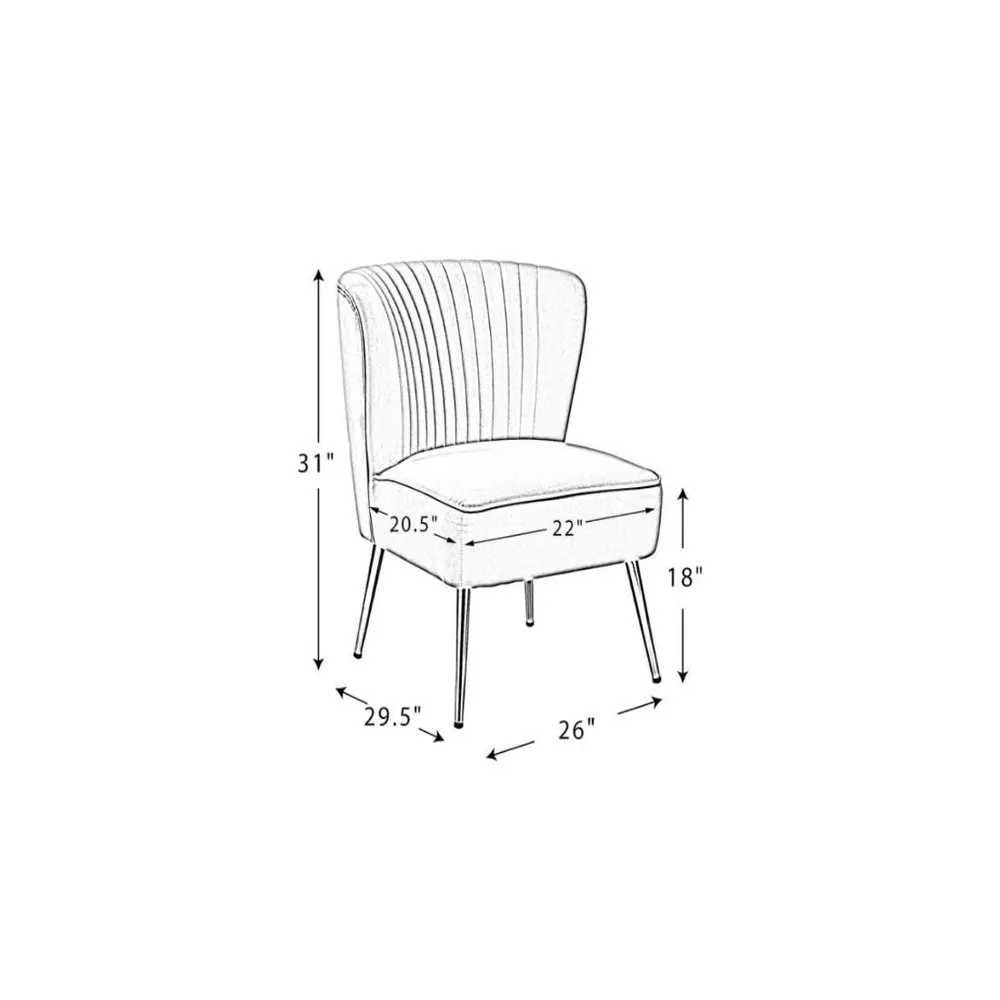 Classic Curved Back Teal Velvet Lounge Chair