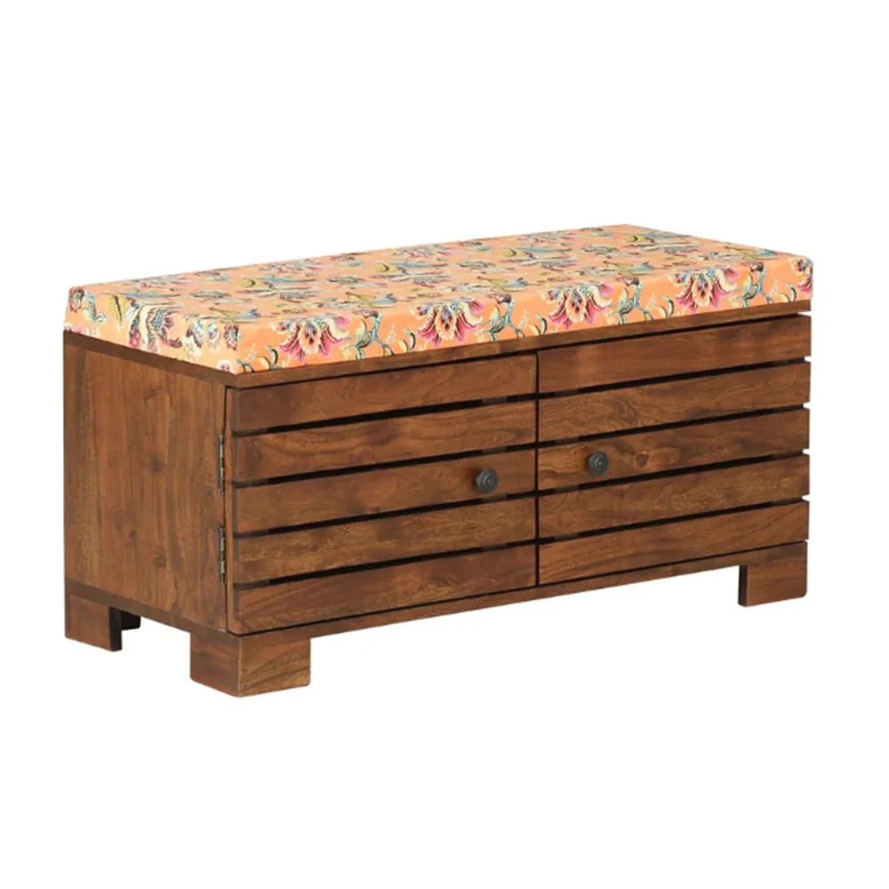 Classic Designer Sheesham Wood Shoe Rack