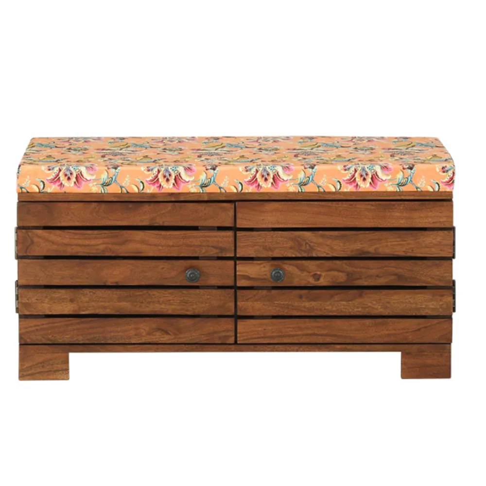 Classic Designer Sheesham Wood Shoe Rack