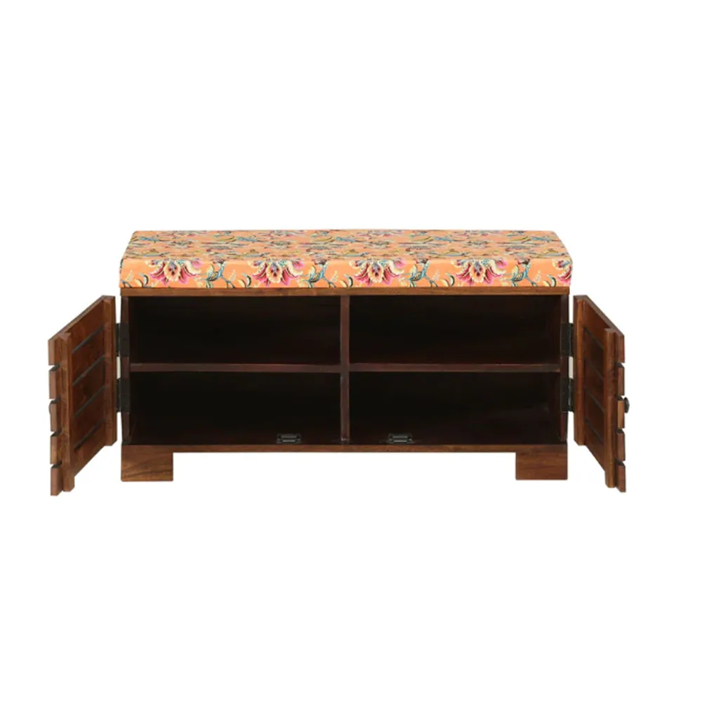 Classic Designer Sheesham Wood Shoe Rack