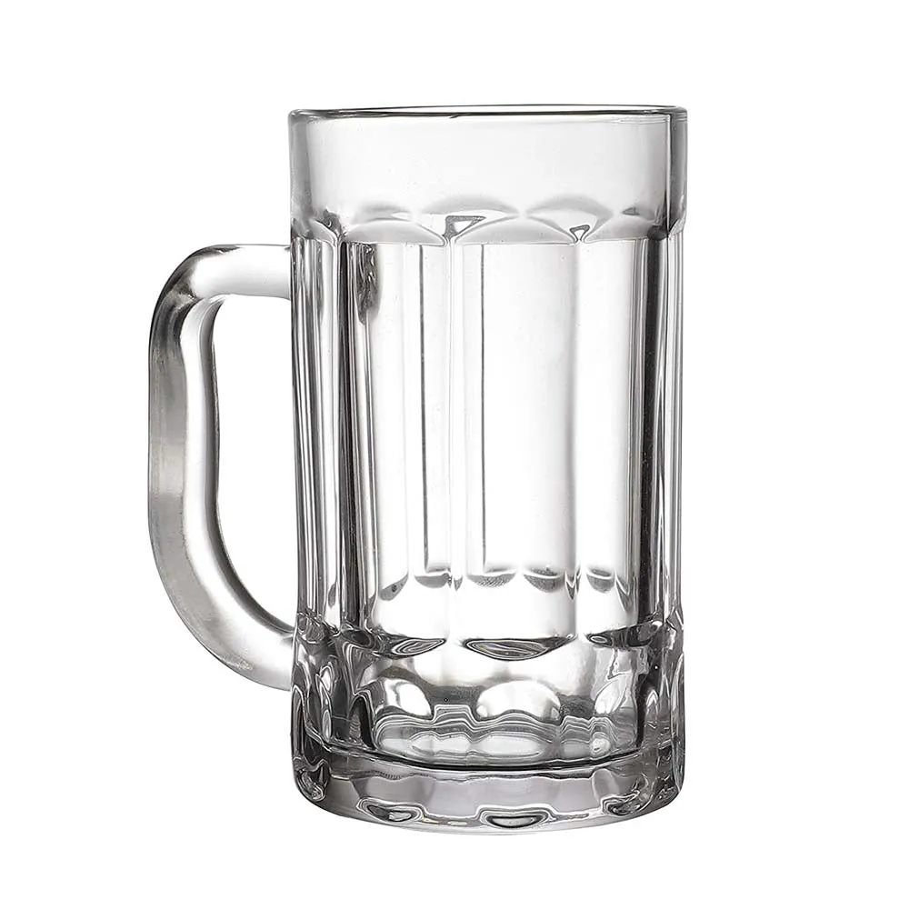 Classic Glass Beer Mug Set Pack Of 2