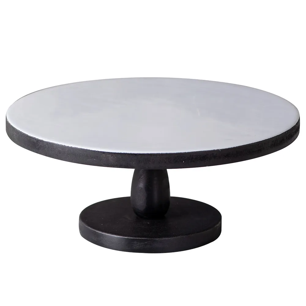 Classic Grey Plain MDF Cake Stand