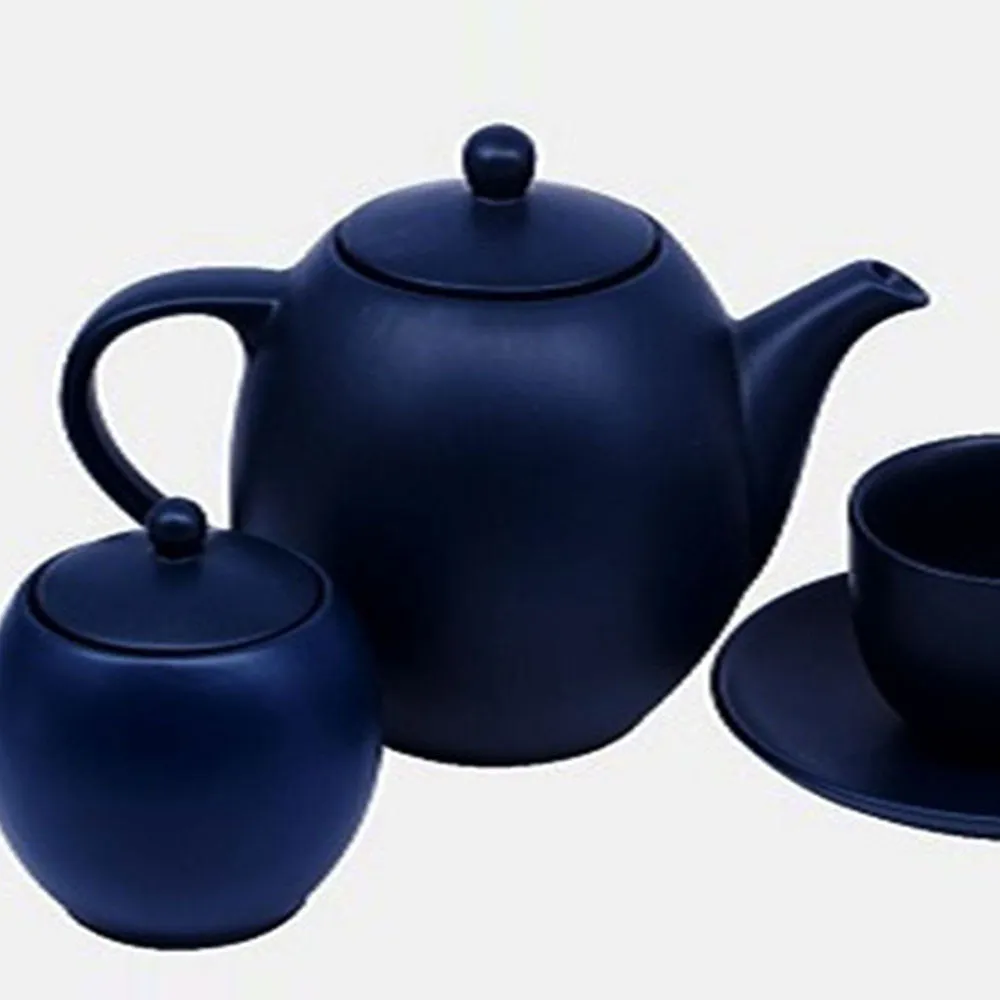 Classic Matte Navy Tea Set Pack Of 4