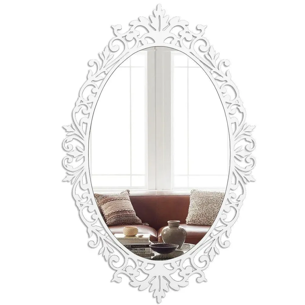 Classic Oval Vanity Mirror with Bold Motif Regular ( 61CM X 38CM )