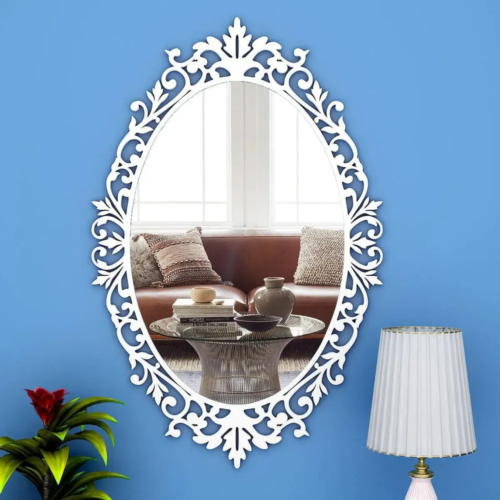 Classic Oval Vanity Mirror with Bold Motif Regular ( 61CM X 38CM )