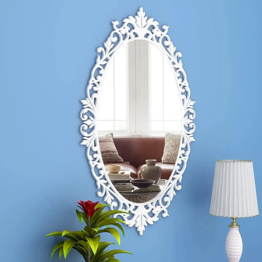 Classic Oval Vanity Mirror with Bold Motif Regular ( 61CM X 38CM )