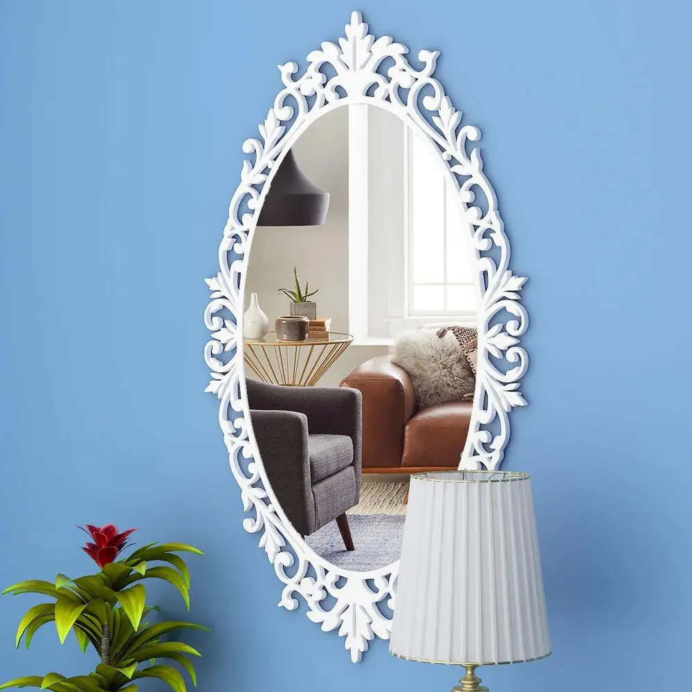 Classic Oval Vanity Mirror with Bold Motif Regular ( 61CM X 38CM )