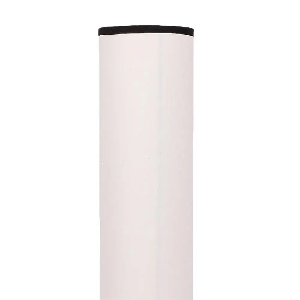 Classic Round Cotton & Natural Wood Floor Lamp Red