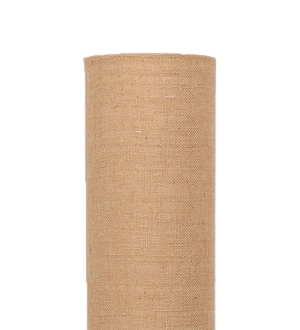 Classic Round Jute & Natural Wood Floor Lamp White