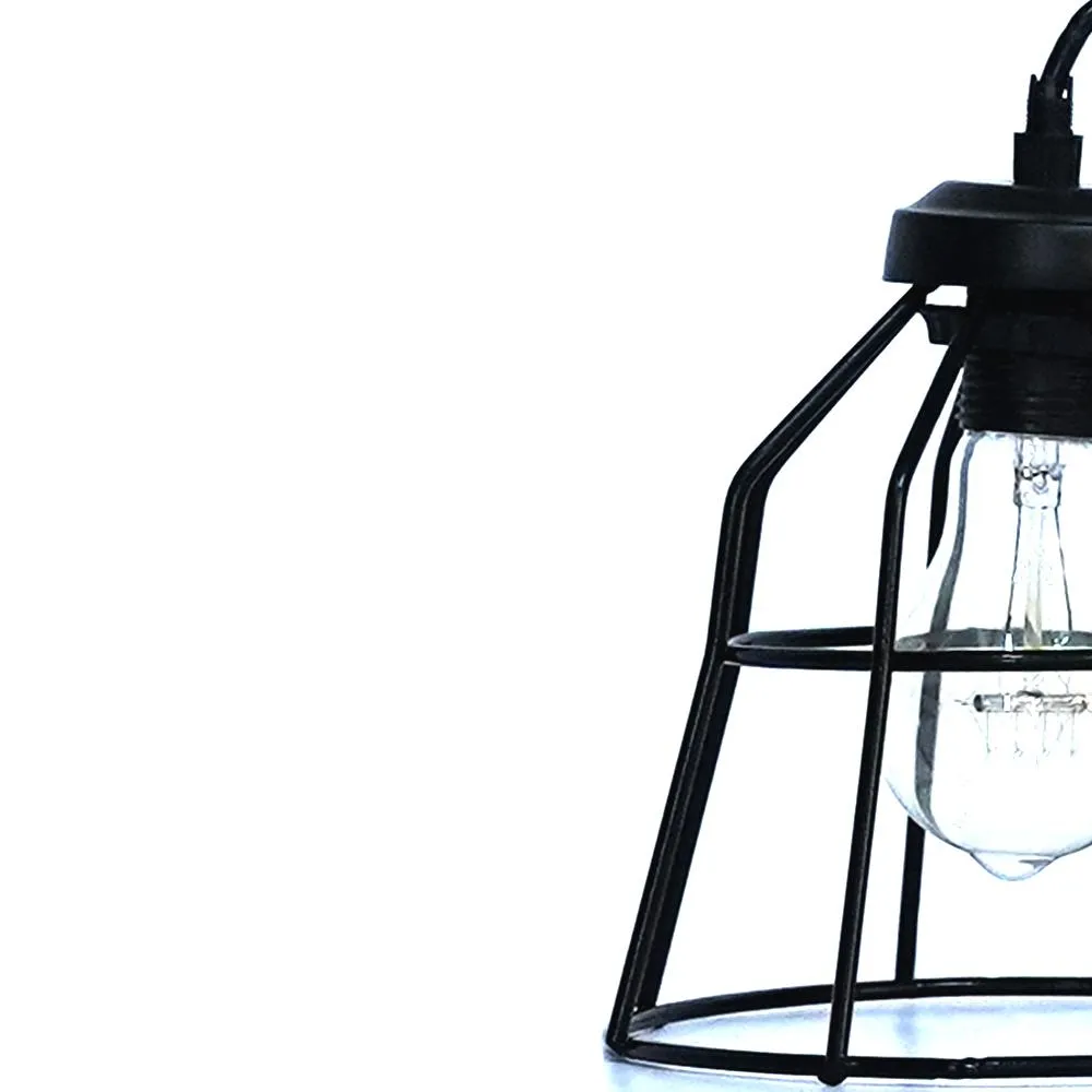 Classic Royal Black Metal Decorative Hanging Lamp