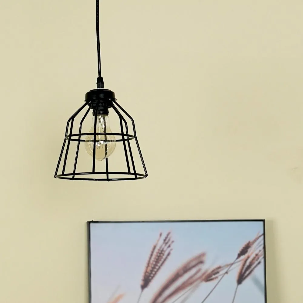Classic Royal Black Metal Decorative Hanging Lamp