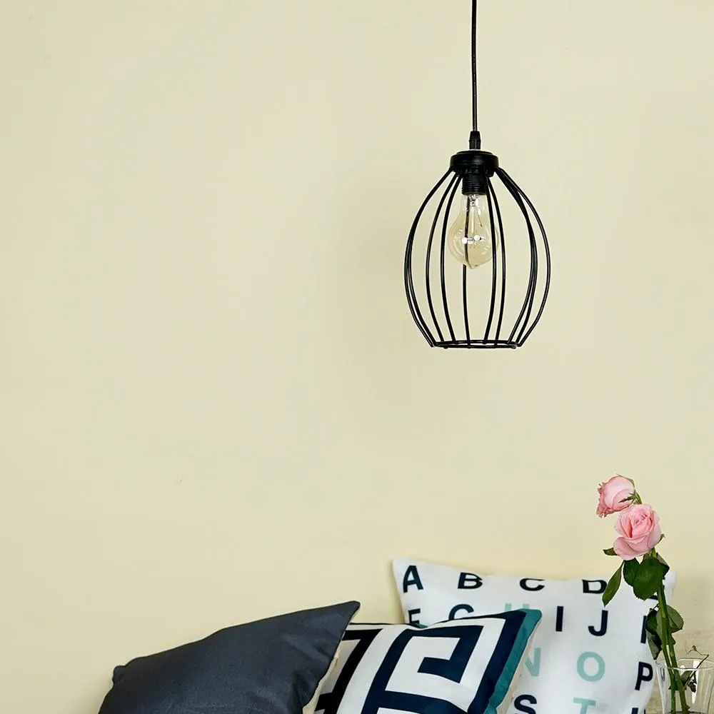 Classic Royal Black Metal Pendant Hanging Lamp