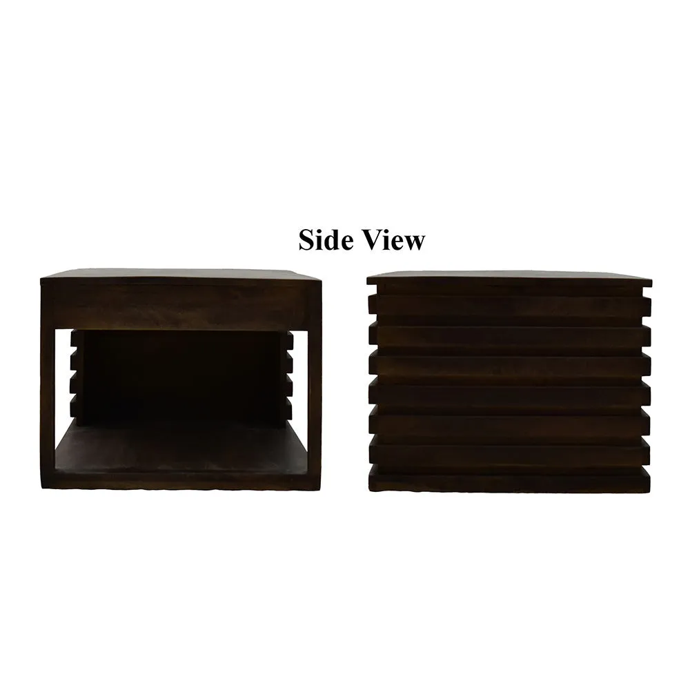 Classic Solid Wood Dark Walnut Coffee Table