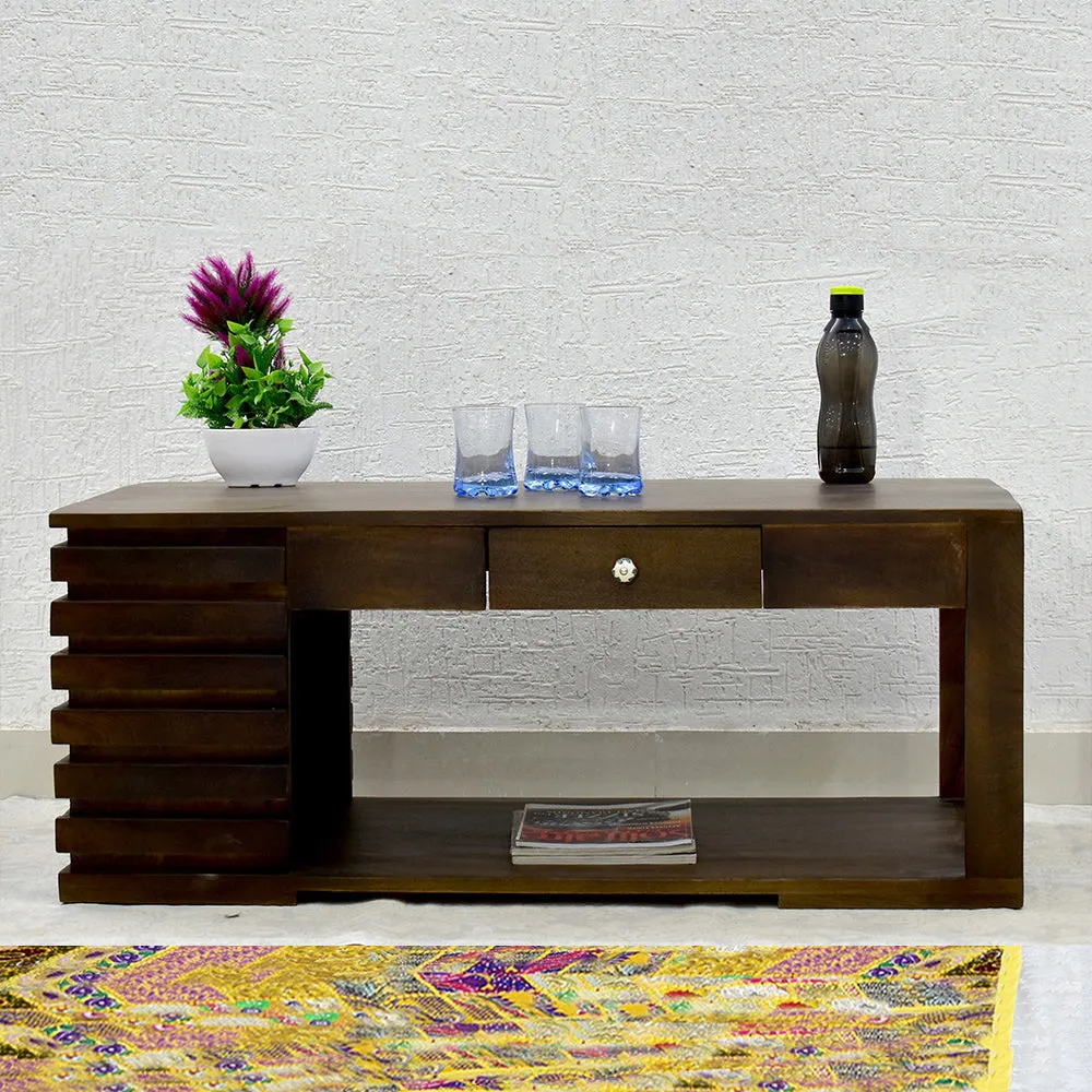 Classic Solid Wood Dark Walnut Coffee Table
