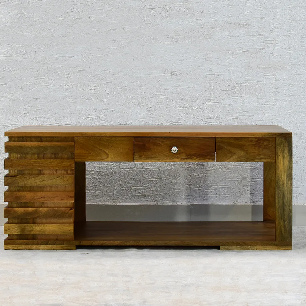 Classic Solid Wood Natural Teak Coffee Table