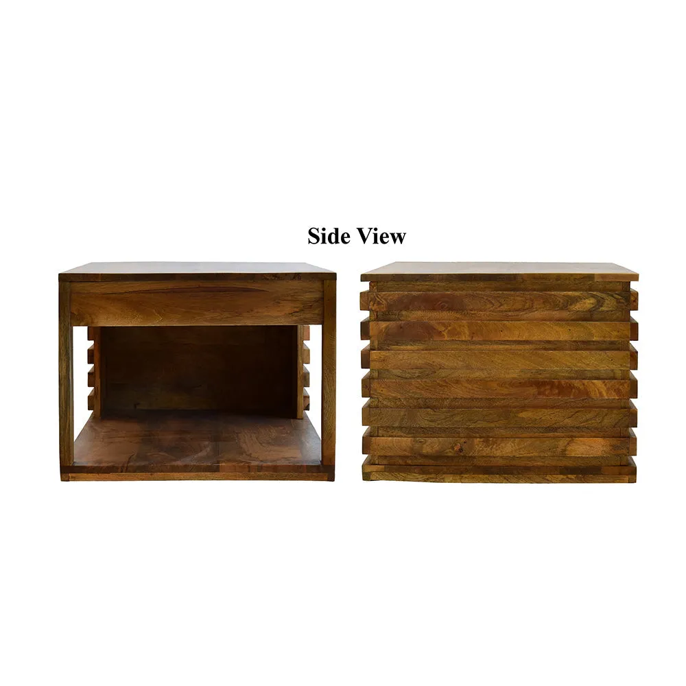 Classic Solid Wood Natural Teak Coffee Table