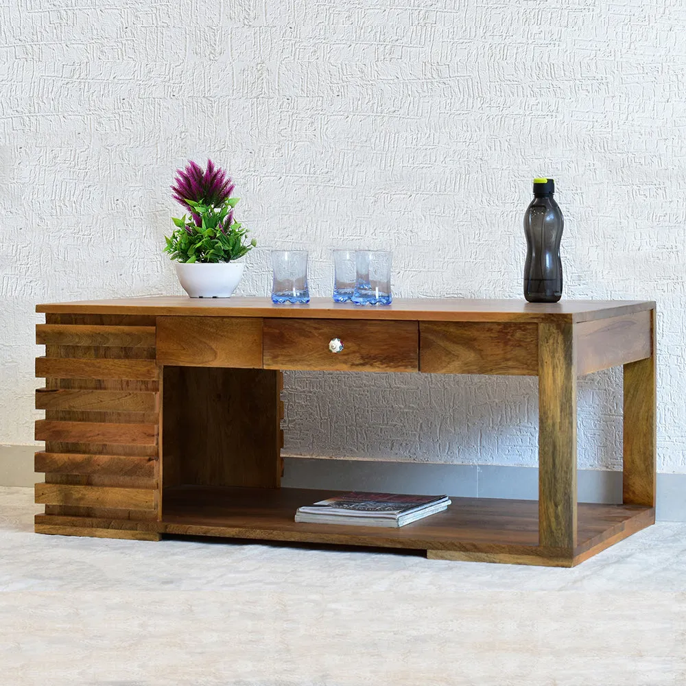 Classic Solid Wood Natural Teak Coffee Table