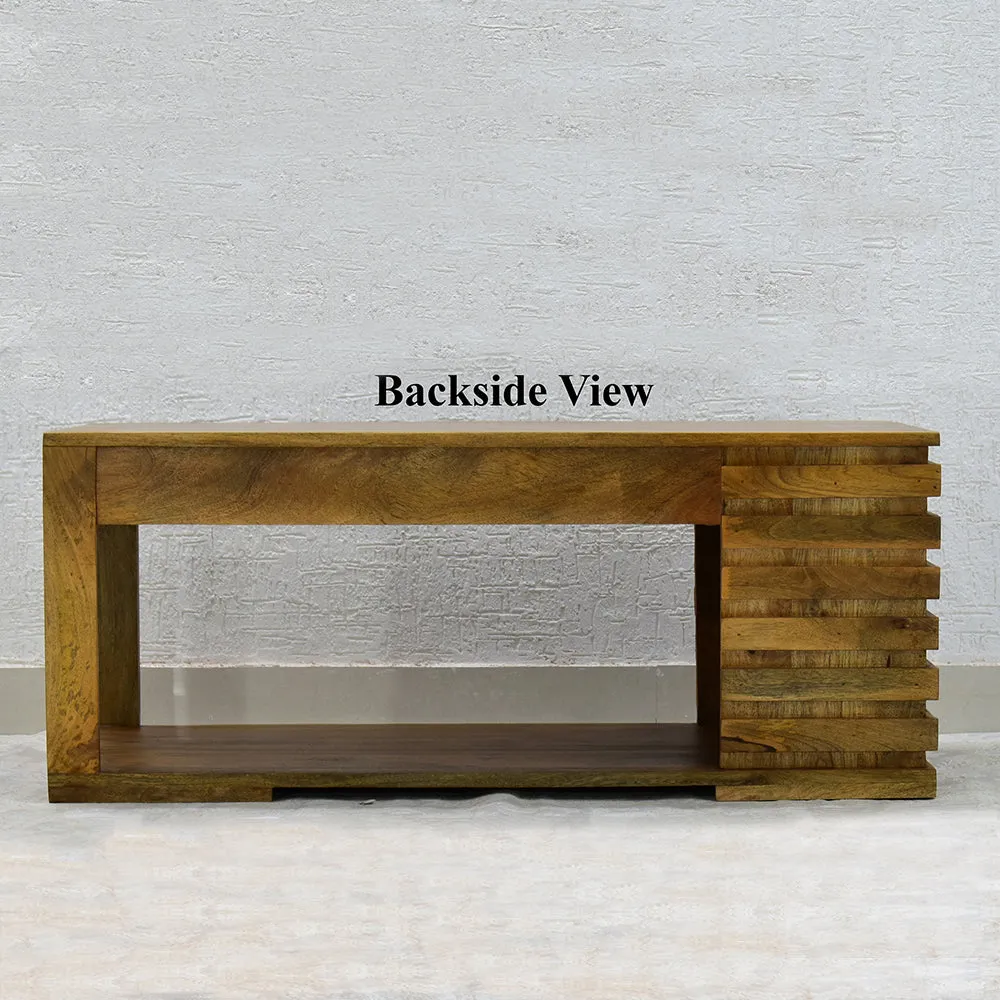 Classic Solid Wood Natural Teak Coffee Table