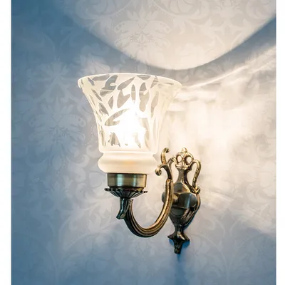 Classic Tapered Fixture White Wall Light