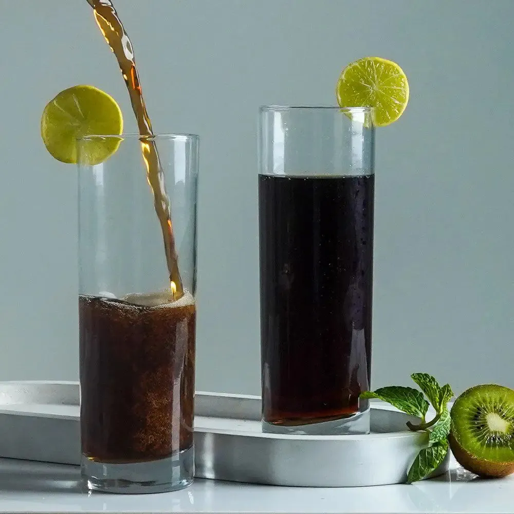 Classic Thick Base Crystal Clear Juice Glass Set of 2