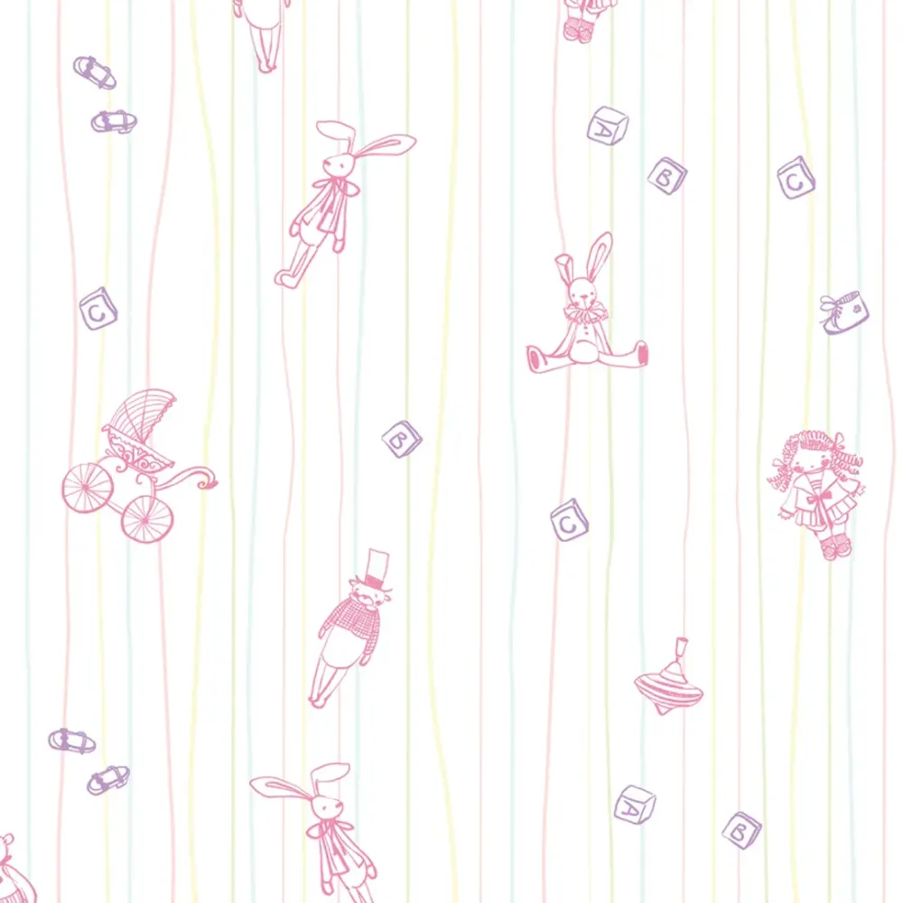 WallMantra Classic Toys & Tales Wall Mural Wallpaper 