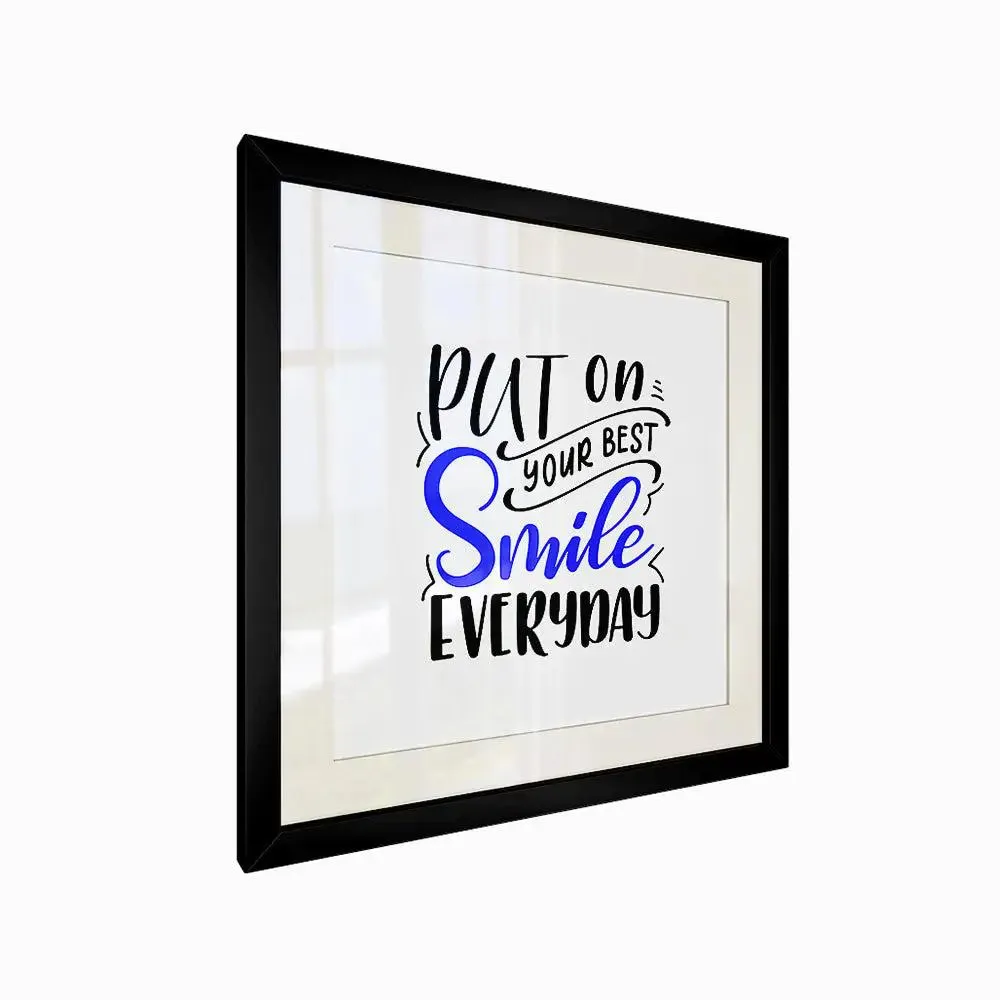 Classic Typographic Framed Art for Dentist's Office