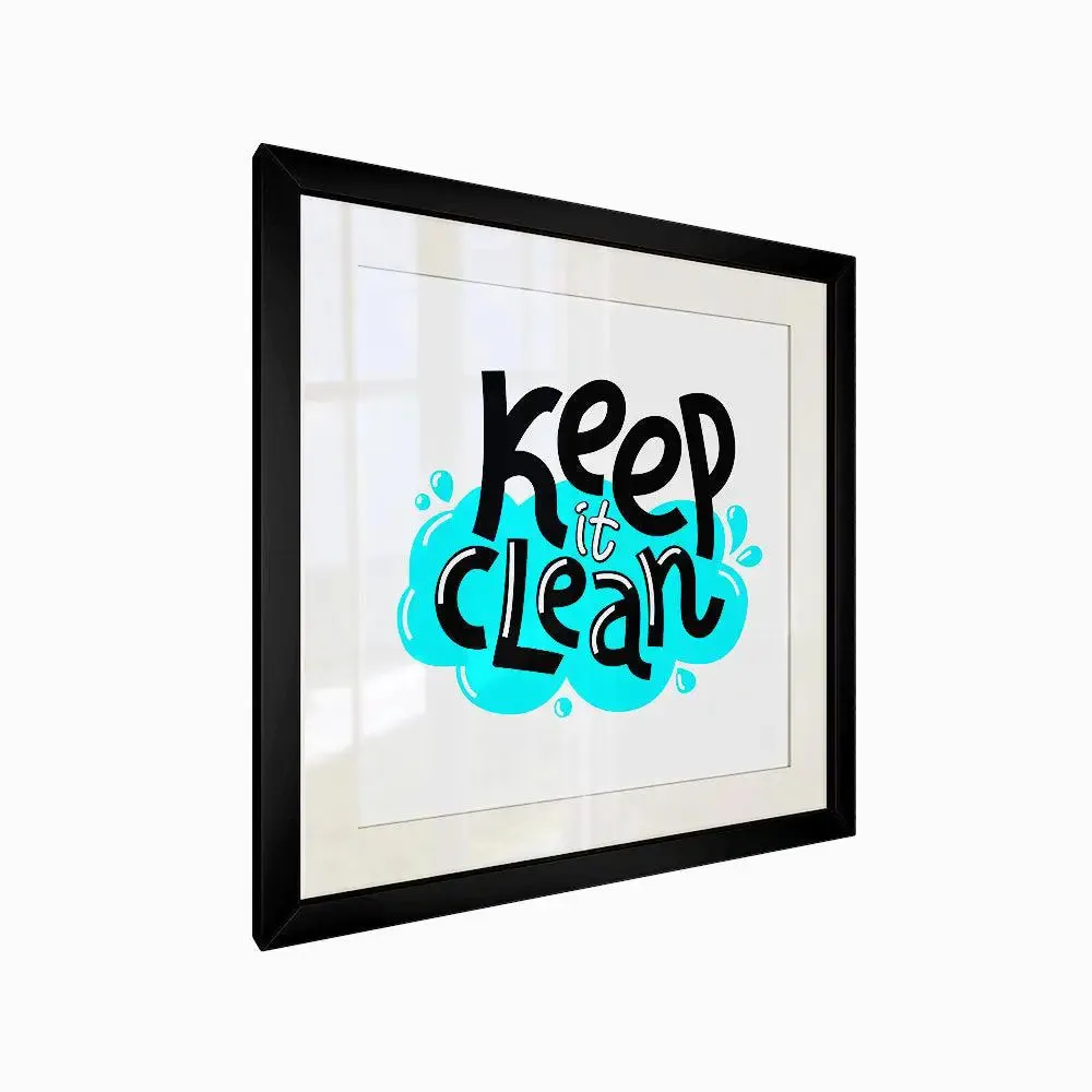 Classic Typographic Framed Wall Art for Dentist's Office