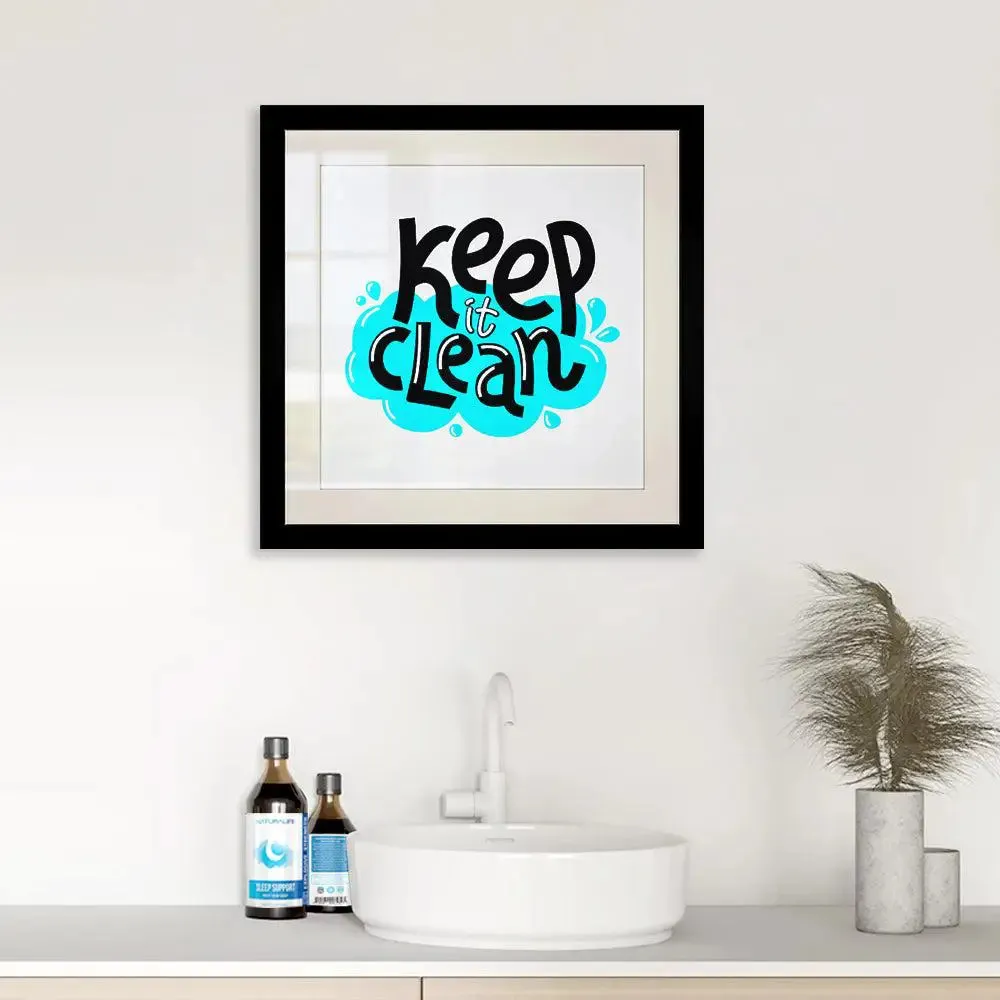 Classic Typographic Framed Wall Art for Dentist's Office