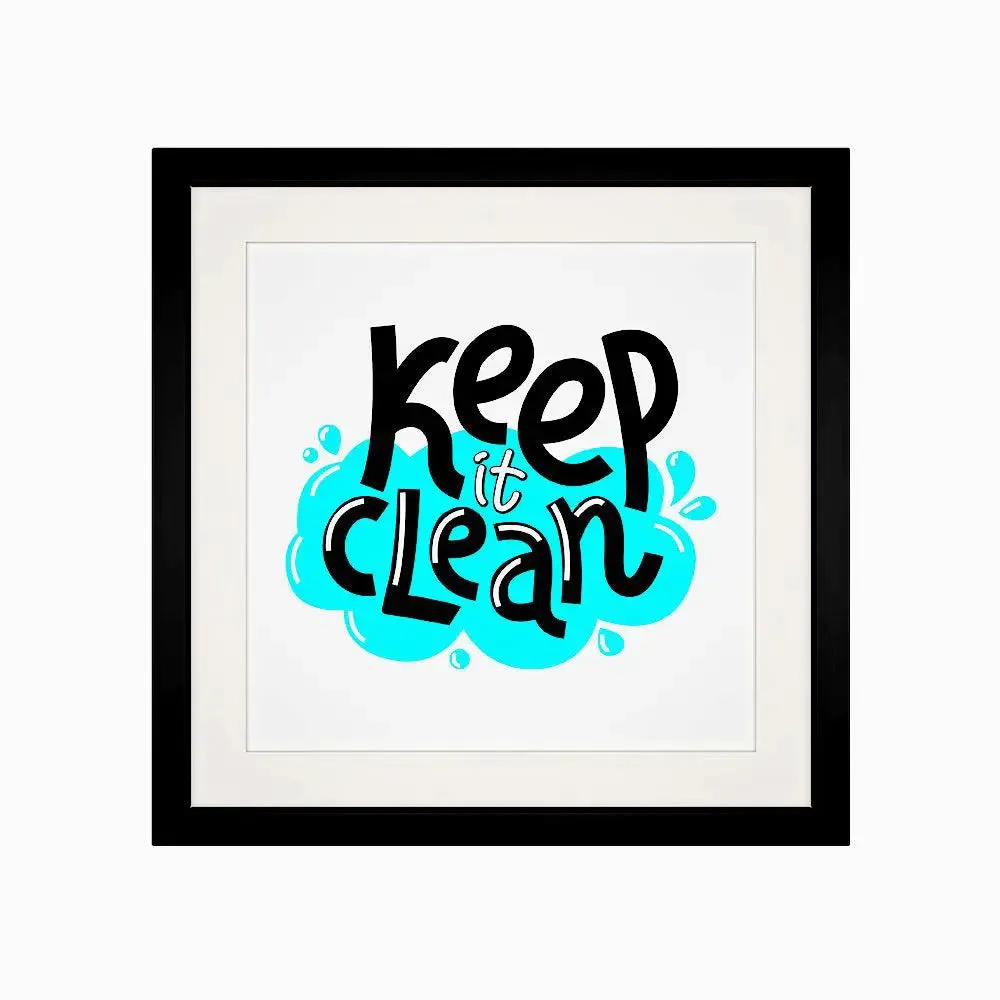 Classic Typographic Framed Wall Art for Dentist's Office